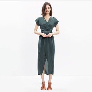 Madewell silk wrap maxi